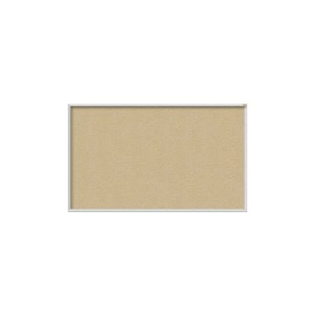 Ghent Ghent 4' x 12' Bulletin Board - Caramel Vinyl Surface - Silver Frame AV412-181